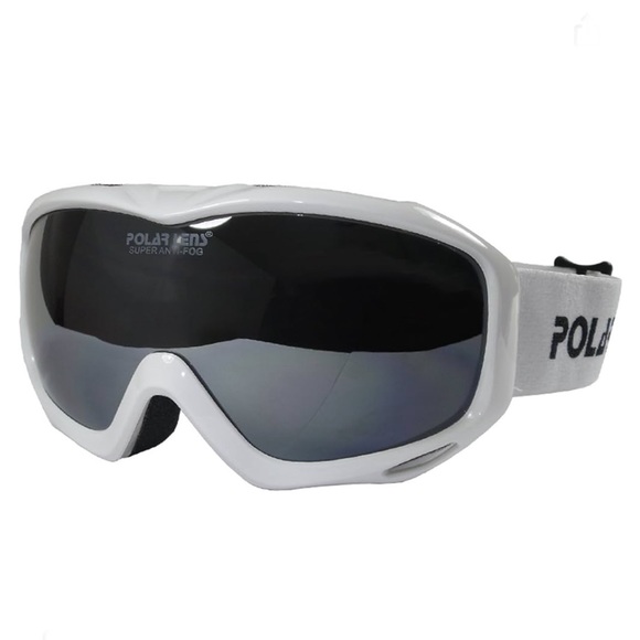 Polarlens Adult Women Men PG10 White Ski Snowboarding Snow Goggles - Picture 2 of 7